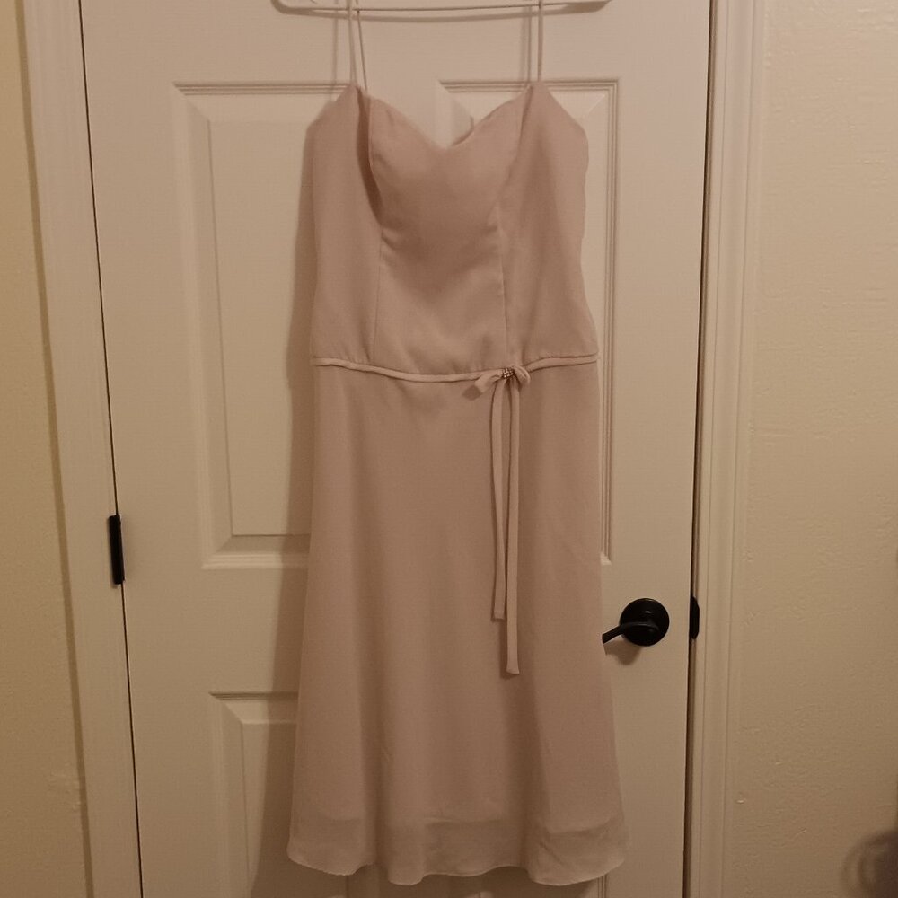 Pink Bow Bridesmaid Dress